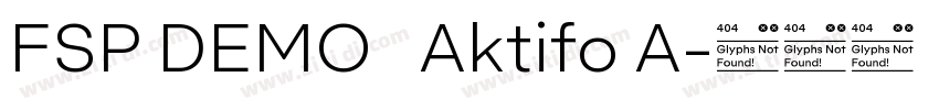 FSP DEMO   Aktifo A字体转换